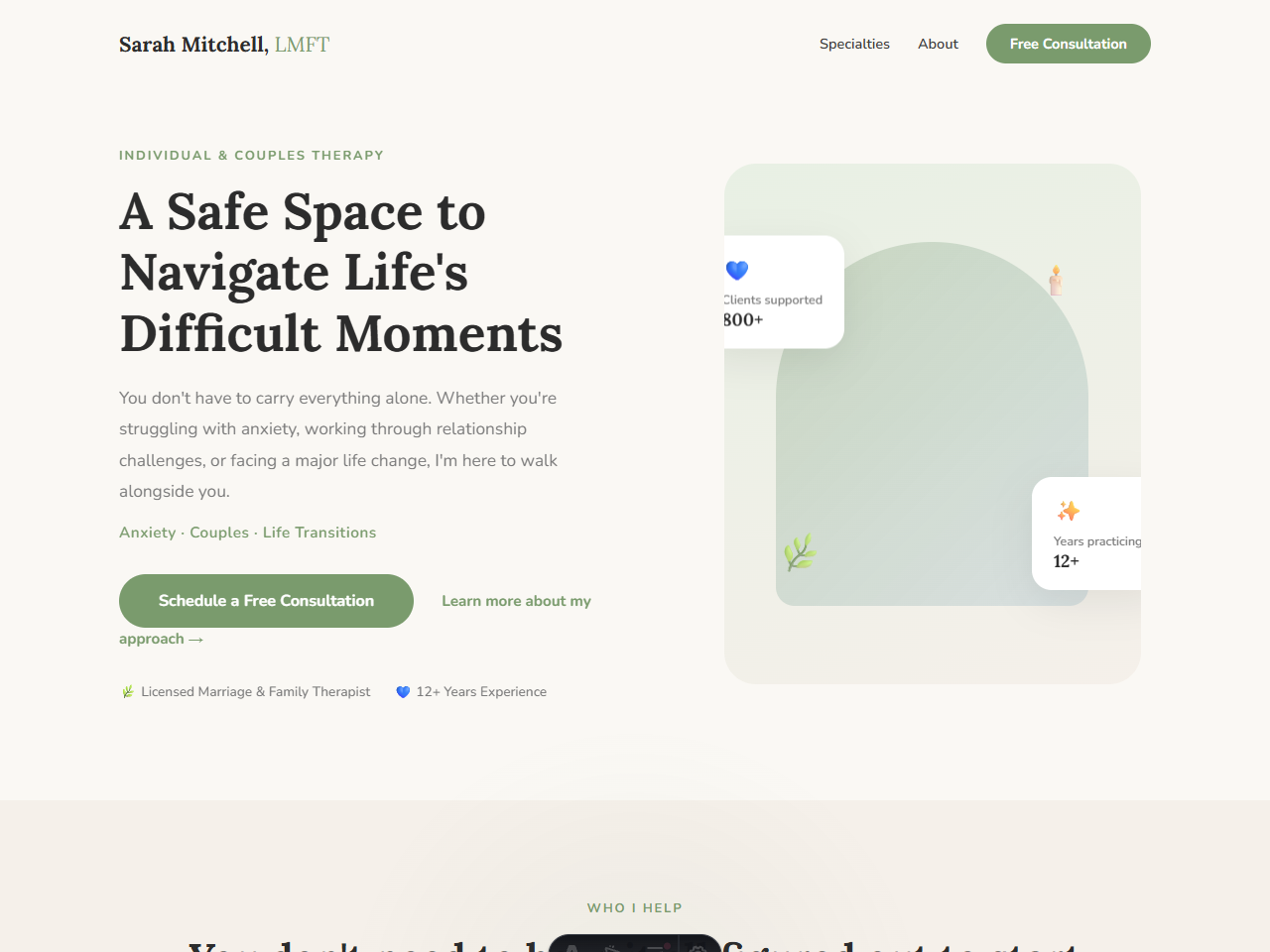 Sarah Mitchell, LMFT